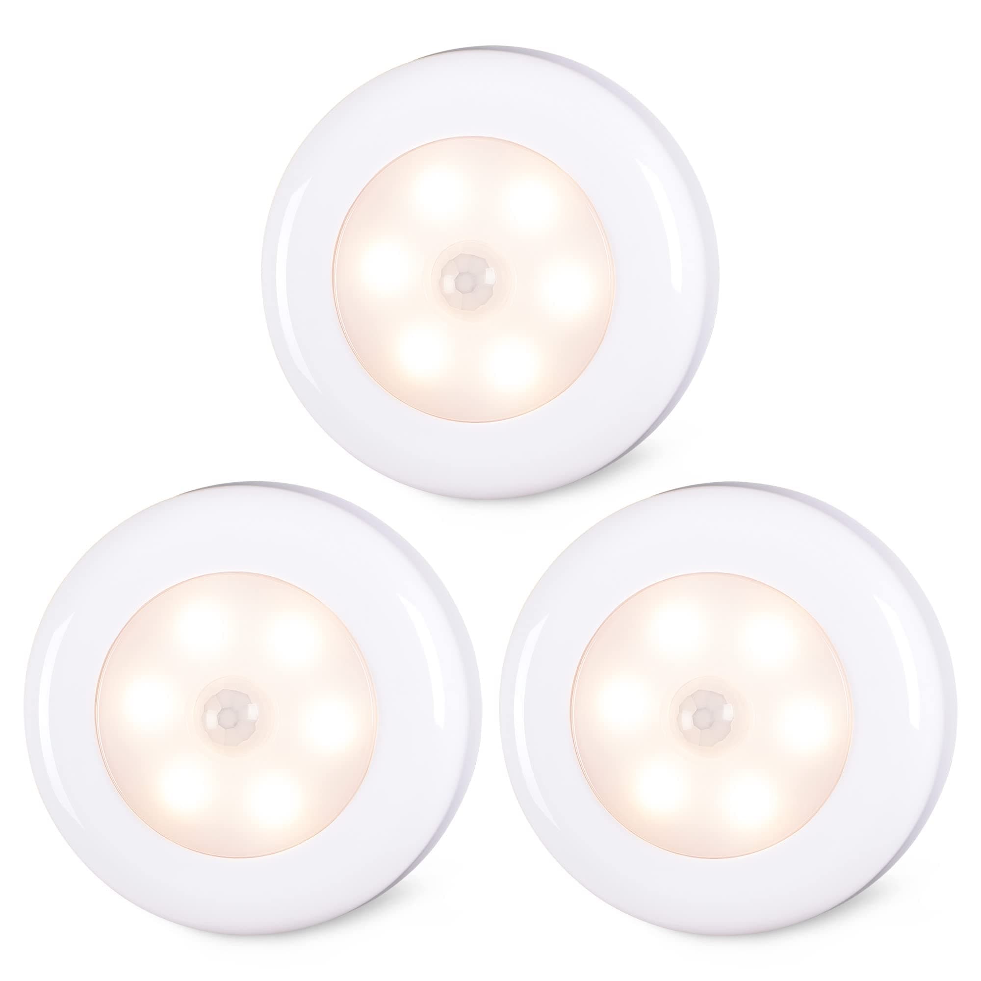3-Pack 2.76" Mini Motion Sensor Lights