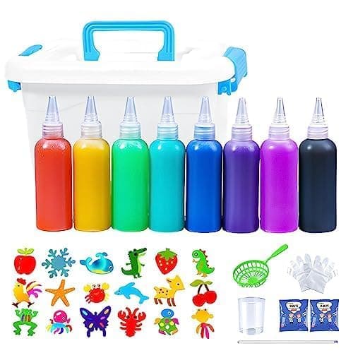 Sponsored Ad – Magic Water ELF Set - 3D Magic Gels & Animal Beads Kit - Kids Handmade DIY Sea Creature Colorful Toys - Ocean Mold