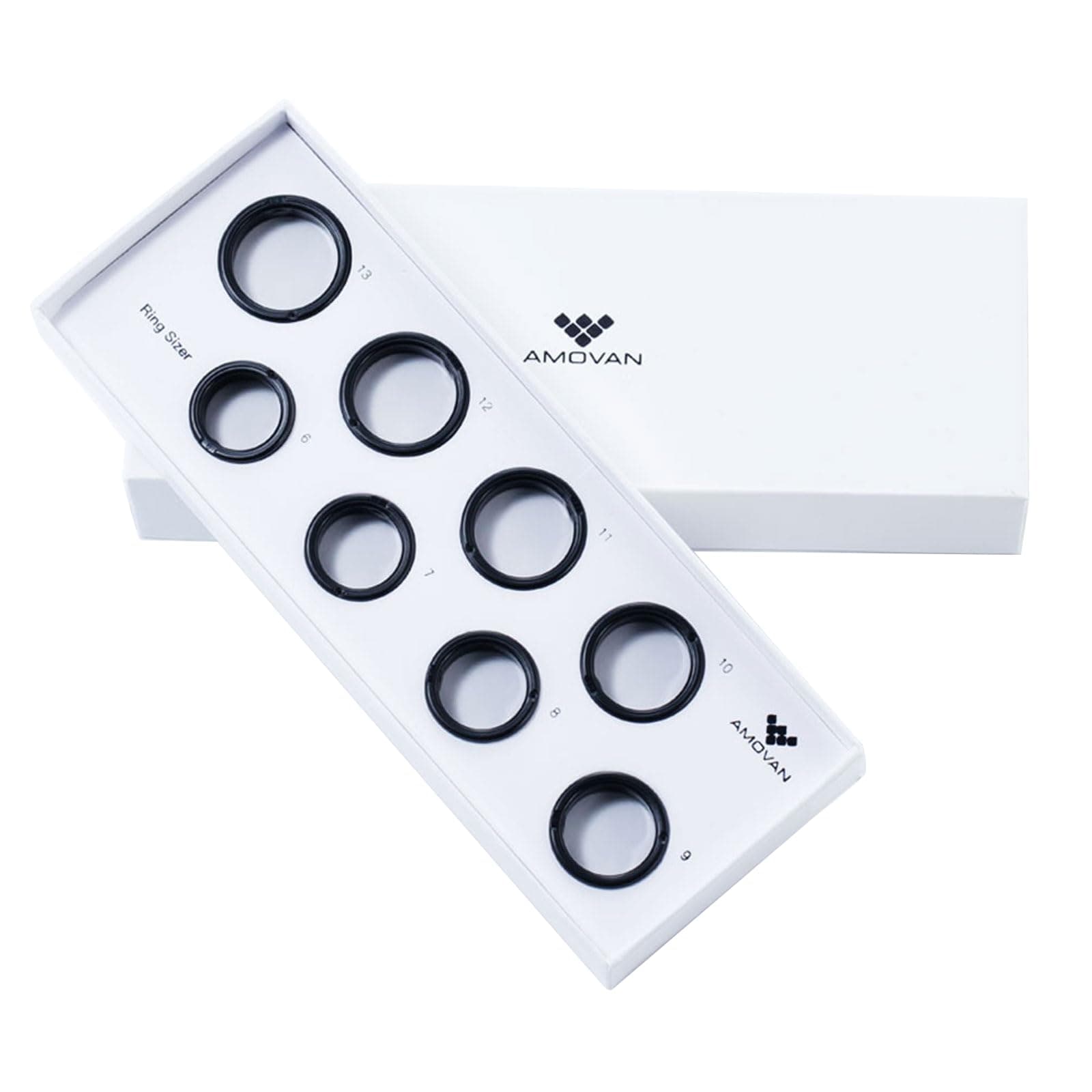 Ring Sizing Kit - Used To Measure The US Size 6-13 Smart Ring, Black