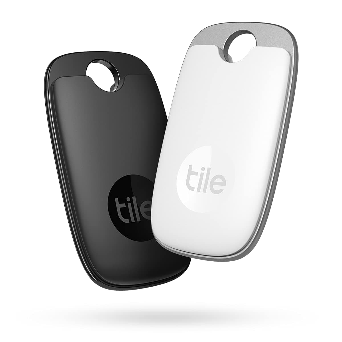 Tile Pro (2022) Bluetooth Item Finder, 2 Pack, 120m finding range, works with Alexa and Google Smart Home, iOS and Android Compatible, Find your Keys, Remotes & More, Black/White