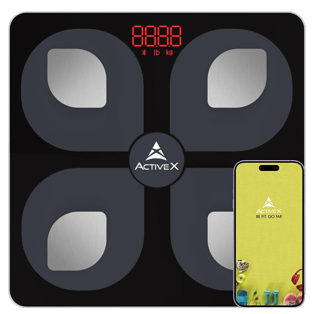ActiveX (Australia) Savvy Super Mom Smart Bluetooth Body Composition Weighing Scale for Pregnant Mom| Tracks Body Weight, Body Fat, BMI & more | Batteries Included | 1 Year Warranty