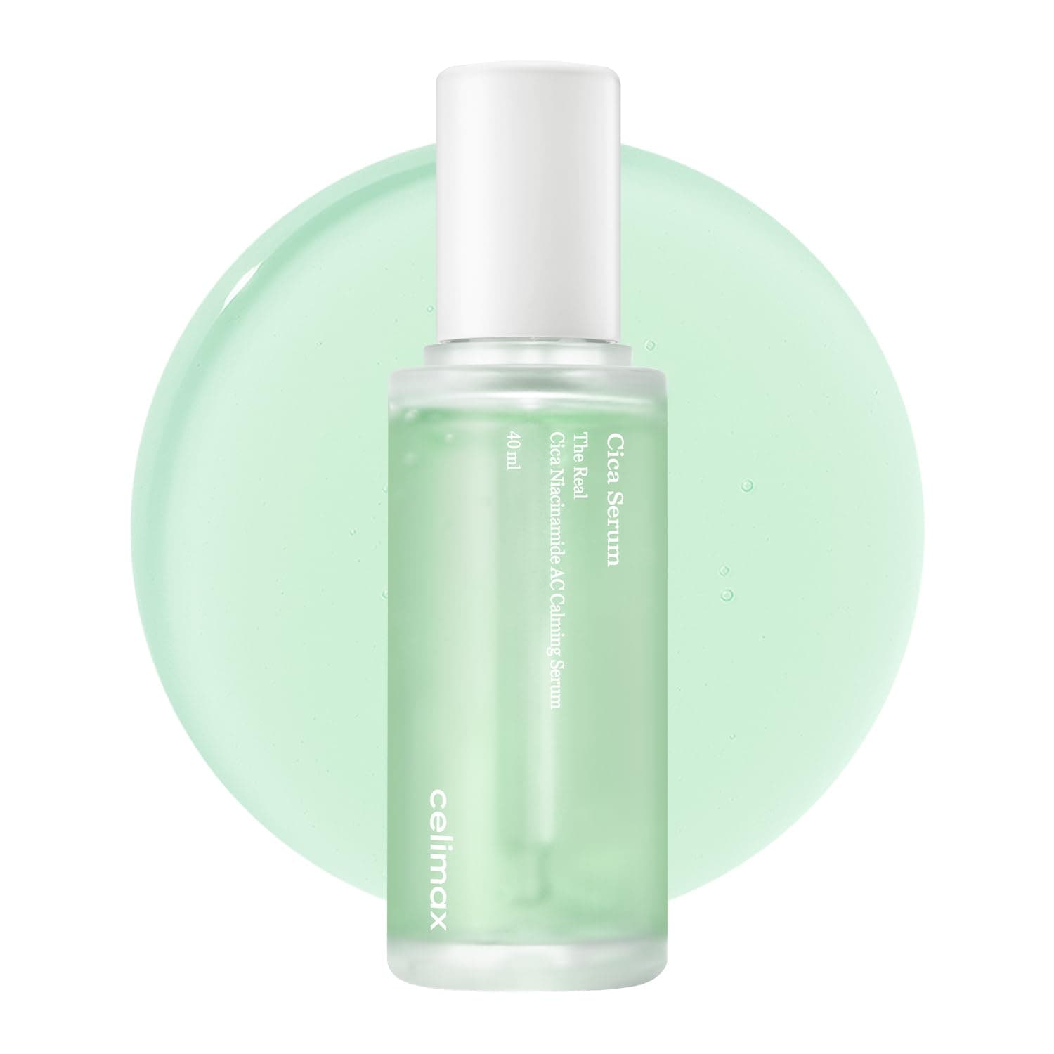 The Real Cica Niacinamide AC Calming Serum 40ml | Hyaluronic Acid Redness Relief Moisturizing Soothing Restoring Serum Mild Formula for Sensitive Skin