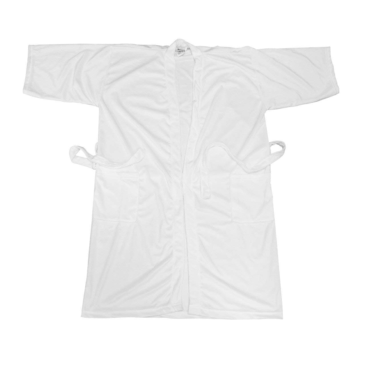 Canyon Rose Cloud 9 Women's Plush Microfiber Full Length Spa Robe, White Willow