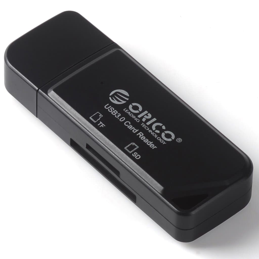 ORICO CTU32 Pocket USB 3.0 Flash Memory Card Reader for SDXC, SDHC, SD, MMC, RS-MMC, Micro SDXC, Micro SD, Micro SDHC Card - Black