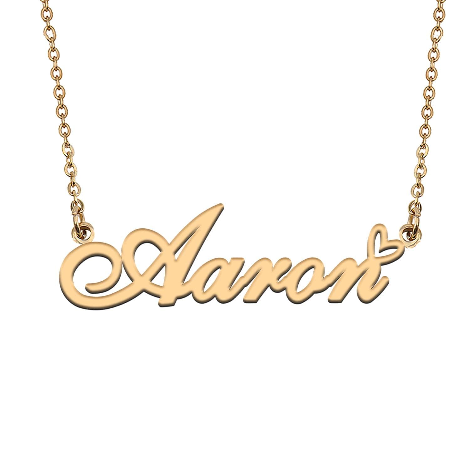 HUAN XUN Personalized Custom Initial Pendant Name Necklaces for Womens in Gold Silver