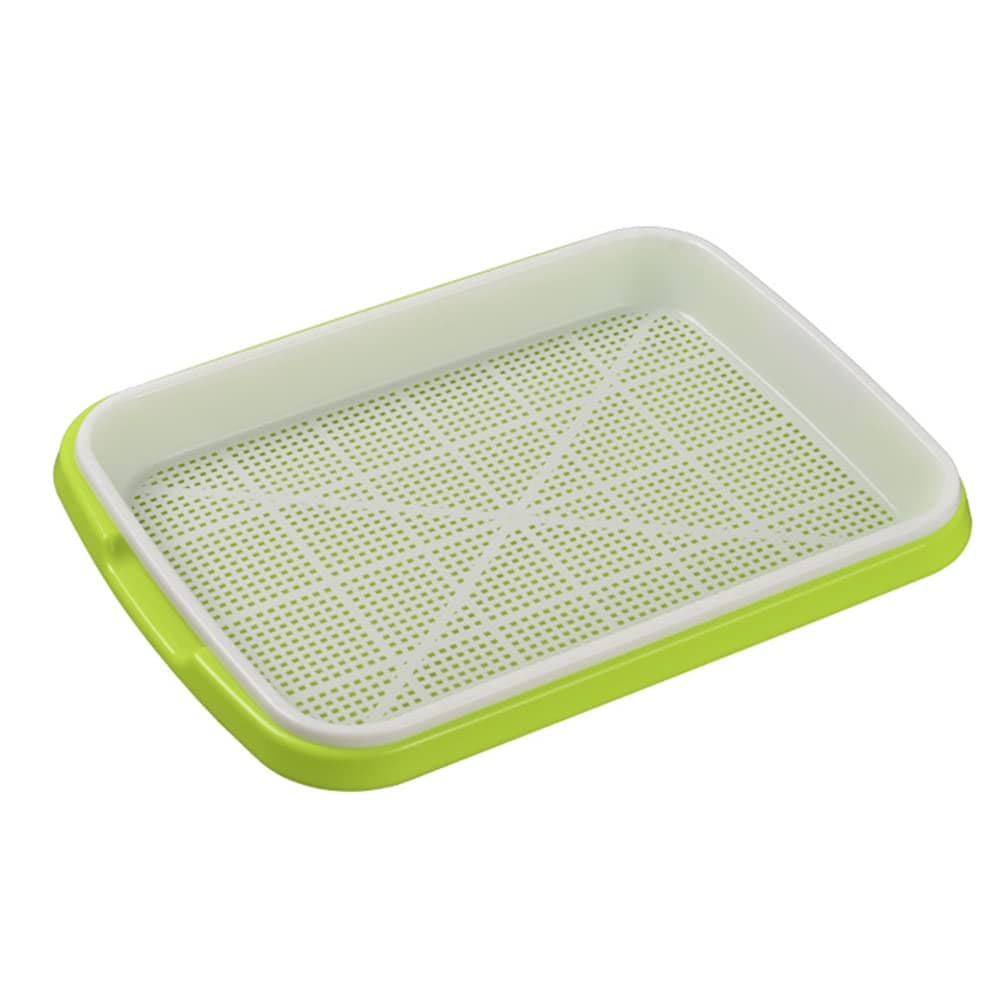 VALINK Sprouting Tray, Microgreens Growing Kit. Plastic Seedling Tray Double-layer Bean Sprouts Grow Tray Hydroponic Flower Basket Home Garden Nursery Pots