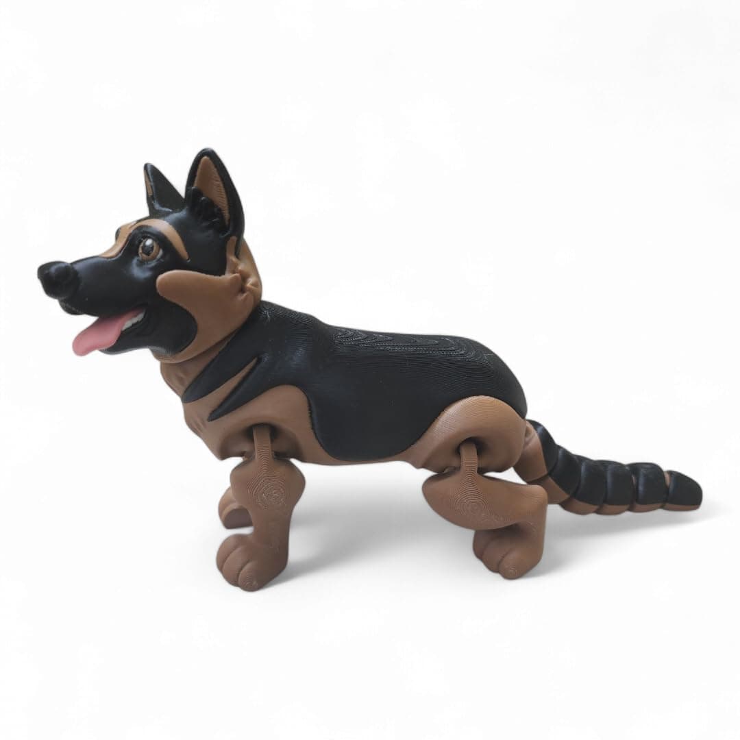 ToysmartIndia Flexible German Shepherd | Home Decor | Size: 23cms