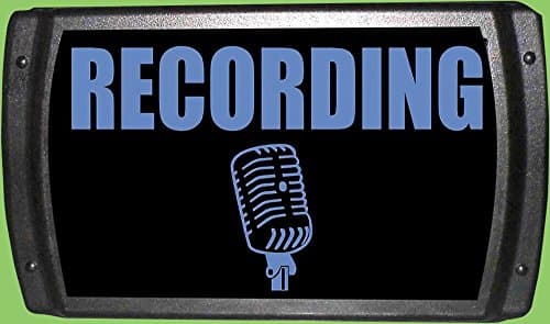 American Recorder Technologies LED "Recording" Sign - Blue