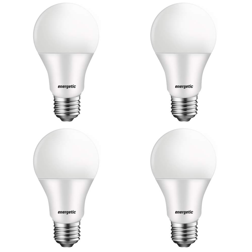 LED Light Bulbs 60 Watt Equivalent, 5000K Daylight A19 LED Bulbs, E26 Base, 750LM Non-Dimmable UL Listed, 4 Pack