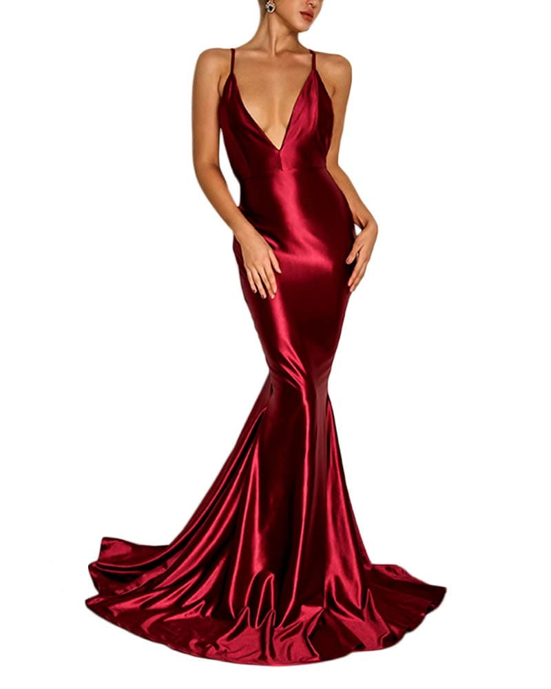 Satin Long Dress