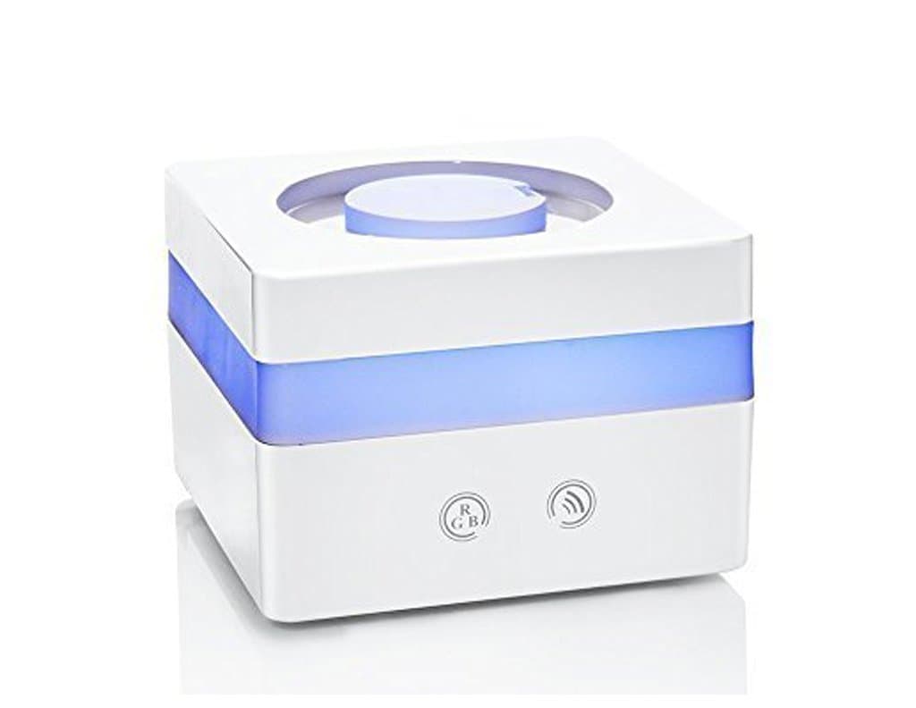 120ml USB Aroma Essential Oil Diffuser Ultrasonic Cool Mist Humidifier Desk,Travel Size Aromatherapy Diffuser Quiet with 7 LED Color & Auto Shut-off for Baby Kids Bedroom Home Office Spa Gym