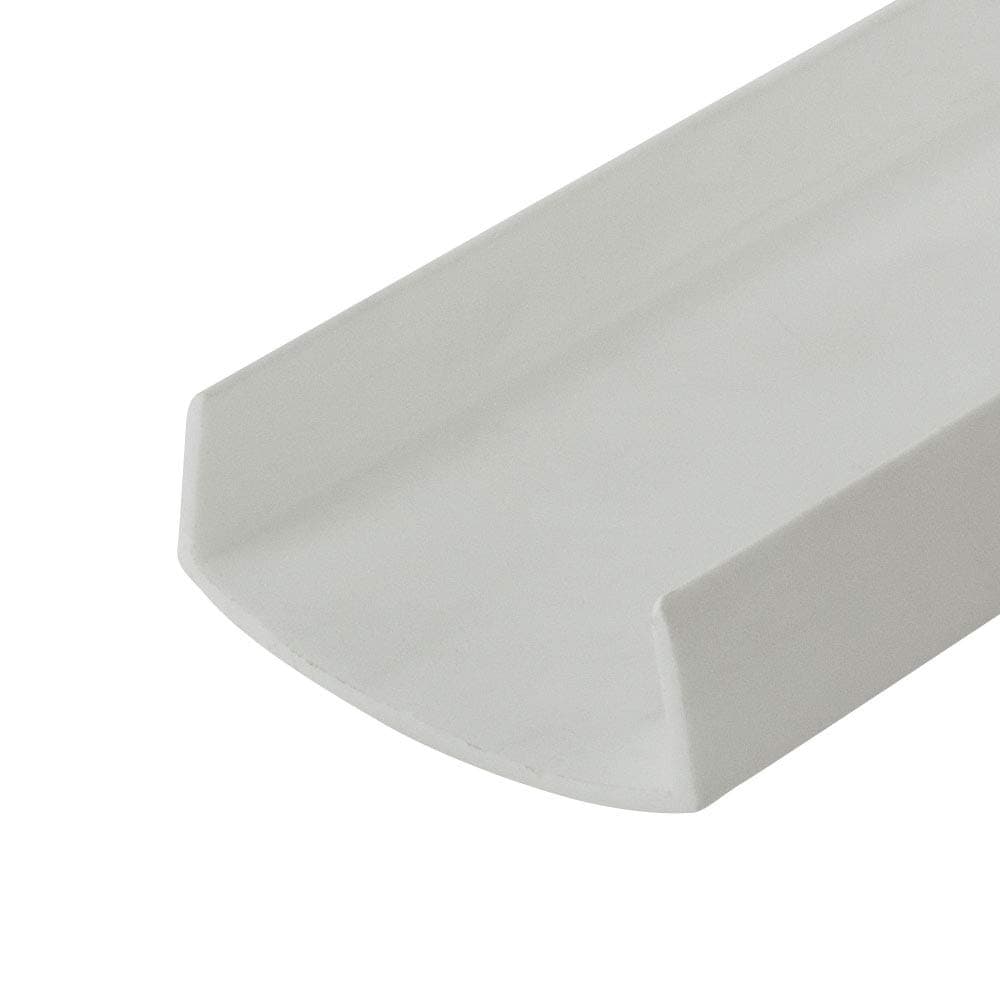 Outwater Plastics White 1-1/2'' Styrene Plastic U-Channel/C-Channel 36 Inch Lengths (Pack of 4)