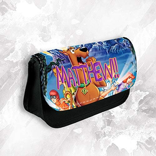 – Personalised Any Name Scooby Doo Pencil Case Make up Bag School Kids Stationary