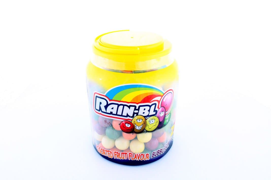 Zed Candy RAINBLO ASSORTED FRUIT BUBBLEGUM TUB 180
