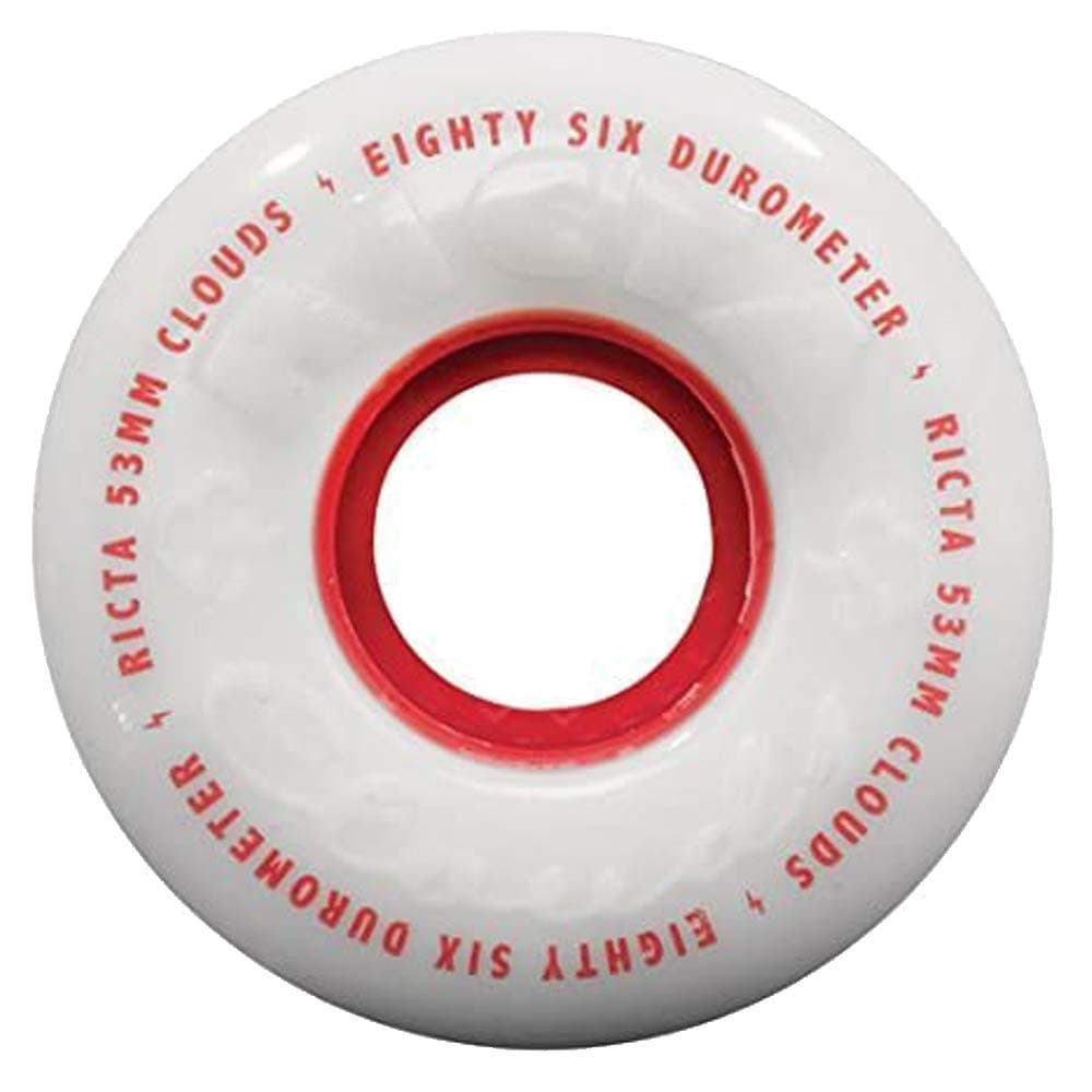Ricta Clouds Set of 4 Wheels - White/Red