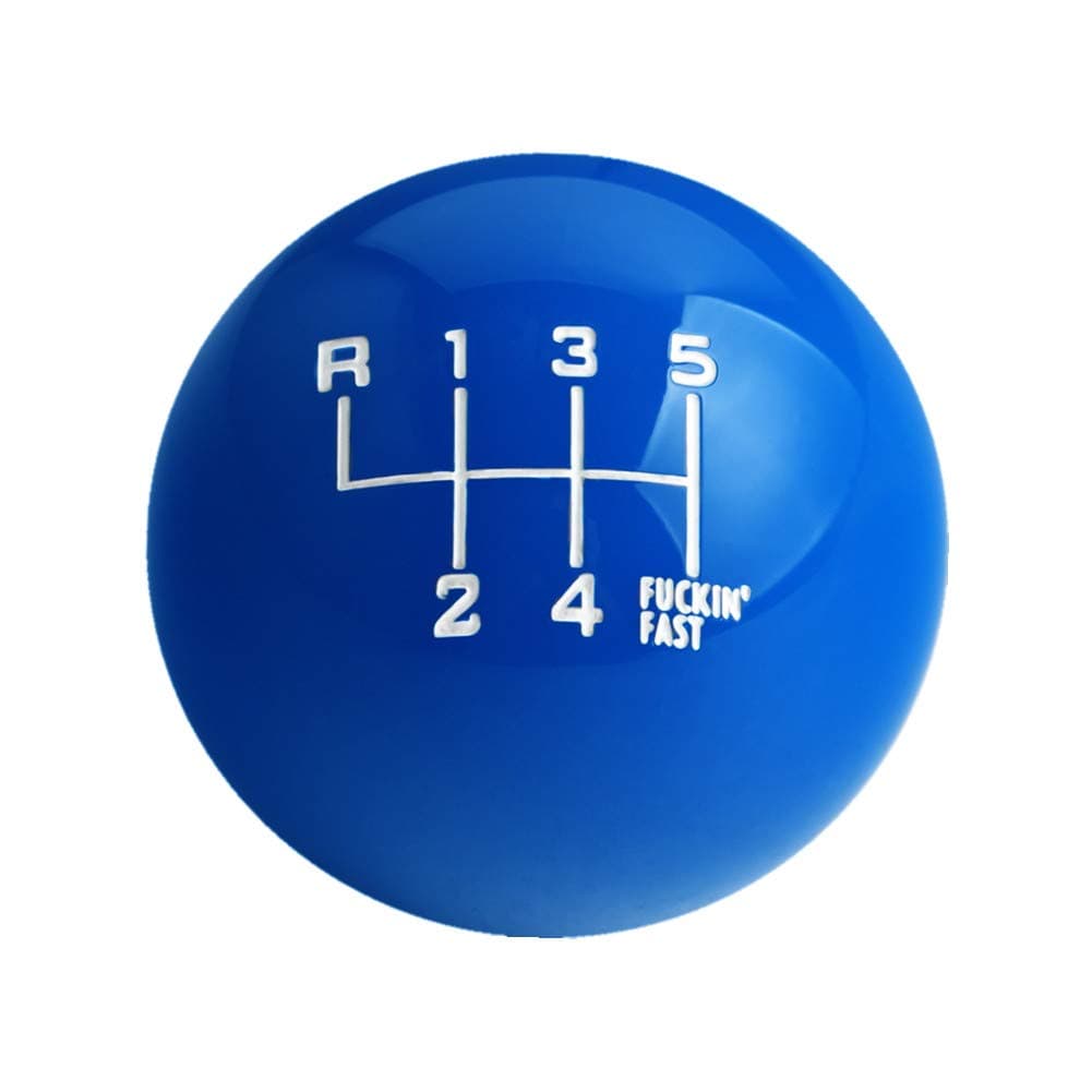 White/Black Fing Fast Shift Knob for 6 Speed Short Throw Shifter 12X1.25 10X1.5 10X1.25 8X1.25 (Blue)