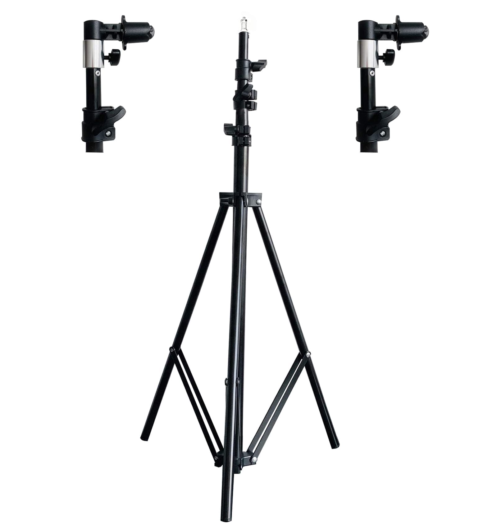8ft Collapsible Background Stand Kit for Pop Up Backdrops Tripod Frame with Clamp for Chroma Key Green Screens, Foldable Reflectors Photography Lighting Stand