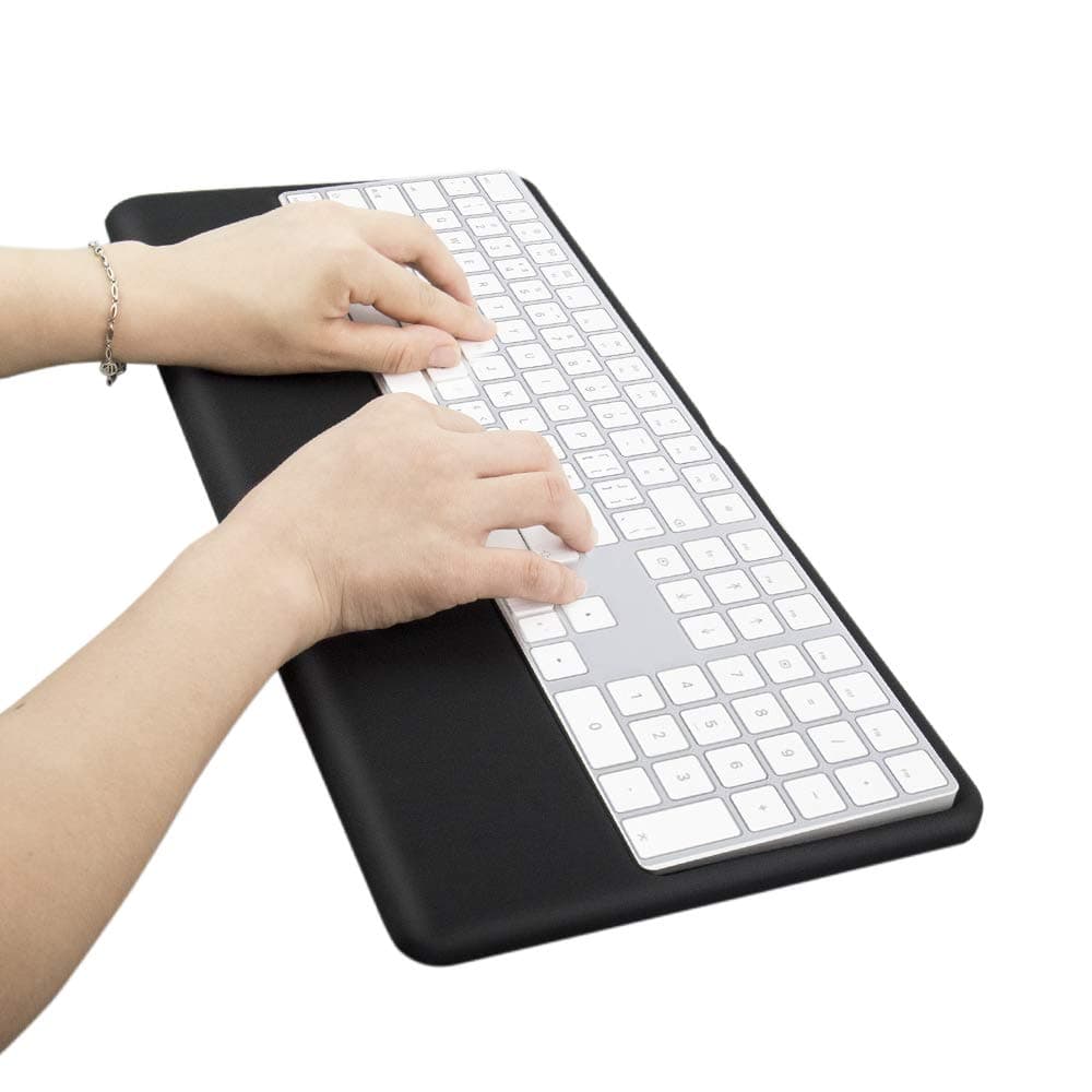 Magic Keyboard Wrist Rest Ergonomic Keyboard Stand Compatible with Wireless Magic Keyboard 2 with Numeric Keypad (Black Silicone) …