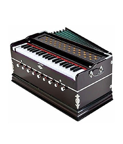 Best Harmonium 9 Stopper, Chudidaar Bellow, 42 Key, Two Reed(Bass-Male),3 1/2 Octave,Kapler, Harmonium With Cover