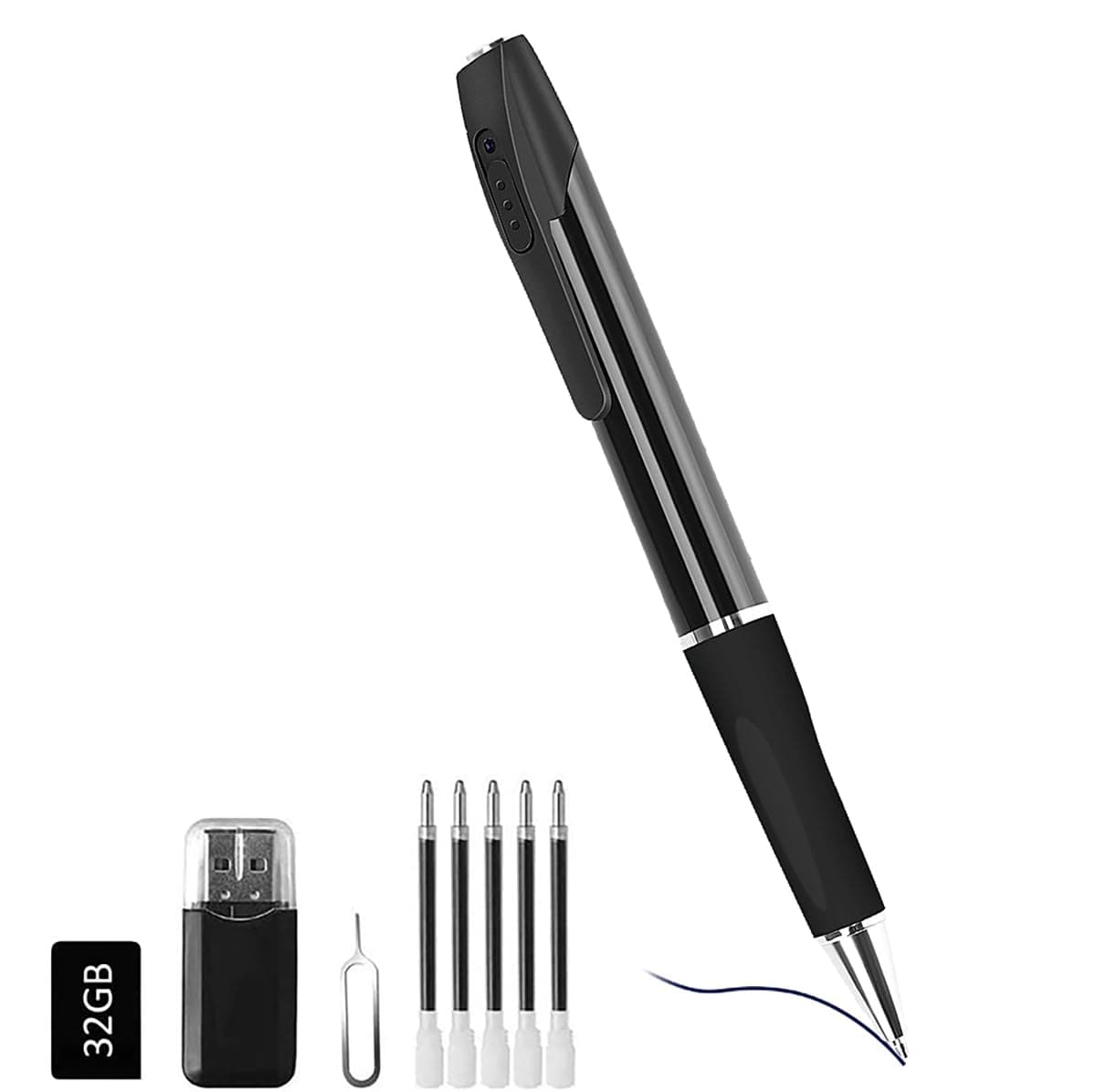 Mini Camera with 32GB Card Small Camera 1080P Full HD Video Nanny Cam for Home Security Business & Learning