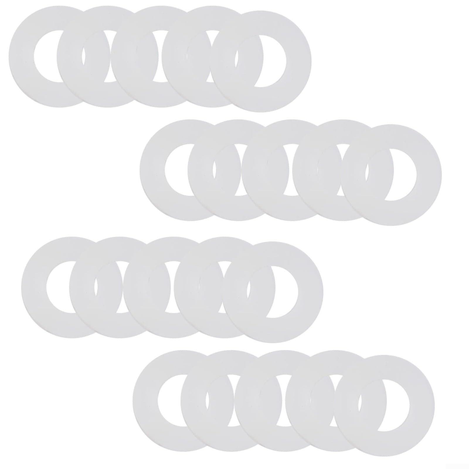 20 Pack 816.418.00.1 Flush Valve Base Sealing Washer Compatible with For GEBERIT Silicon Rubber Flush Valve Seal Clear Washers Repair Rubber Seal Diaphragm