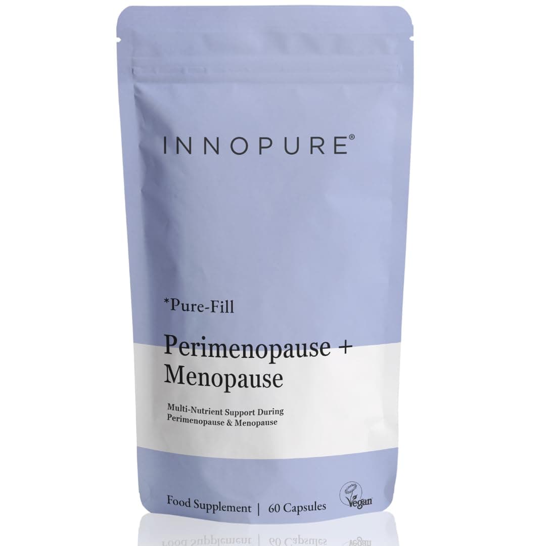 INNOPURE Perimenopause & Menopause Complex Supplements (2 Month Supply) Red Clover, Wild Yam, Maca, Sage and Vitamins Including B6 for Hormone Regulation, Pure-Fill, 60 Capsules, UK Made