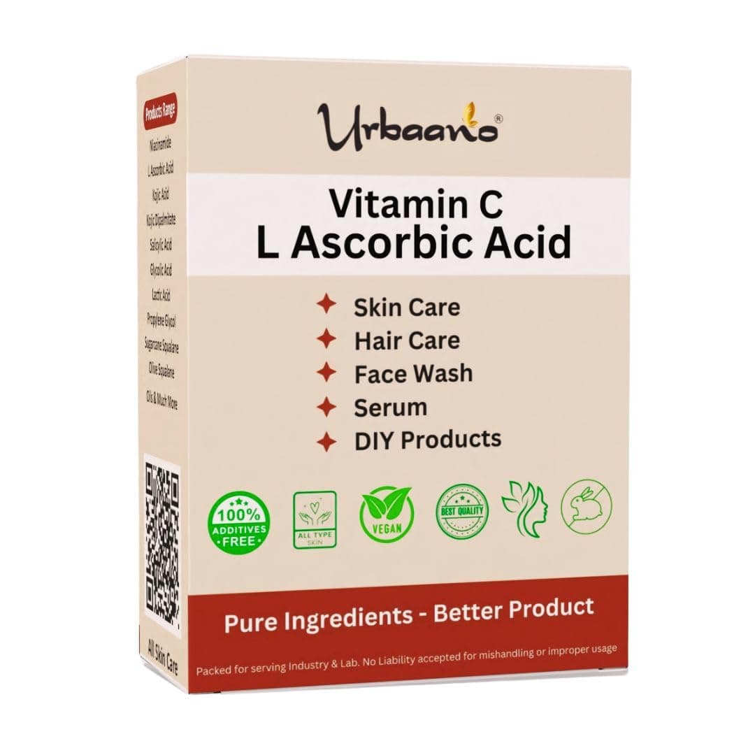 Ascorbic Acid (Vitamin C Powder) DIY for Making Serum, Soap, Cream, Lotion & Face wash For Face, Skin & Body (100gm)
