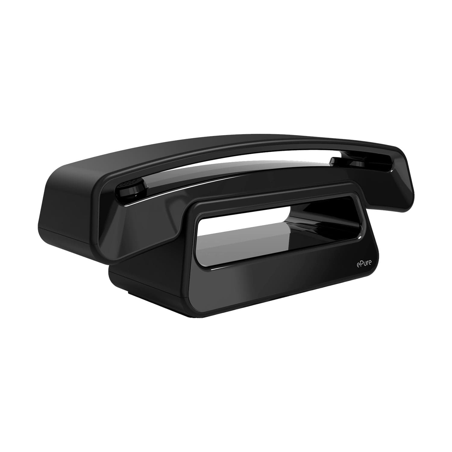 ePure Iconic - DECT Cordless Phone - Classic Design - Large Highly Legible Graphic Display - Handsfree - Call Barring - Black