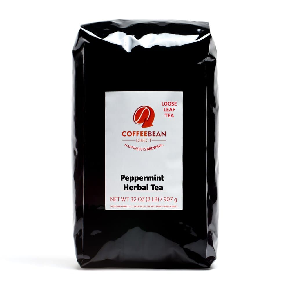 Coffee Bean Direct, Herbal Peppermint, Loose Leaf Tea, 2 Pound Bag