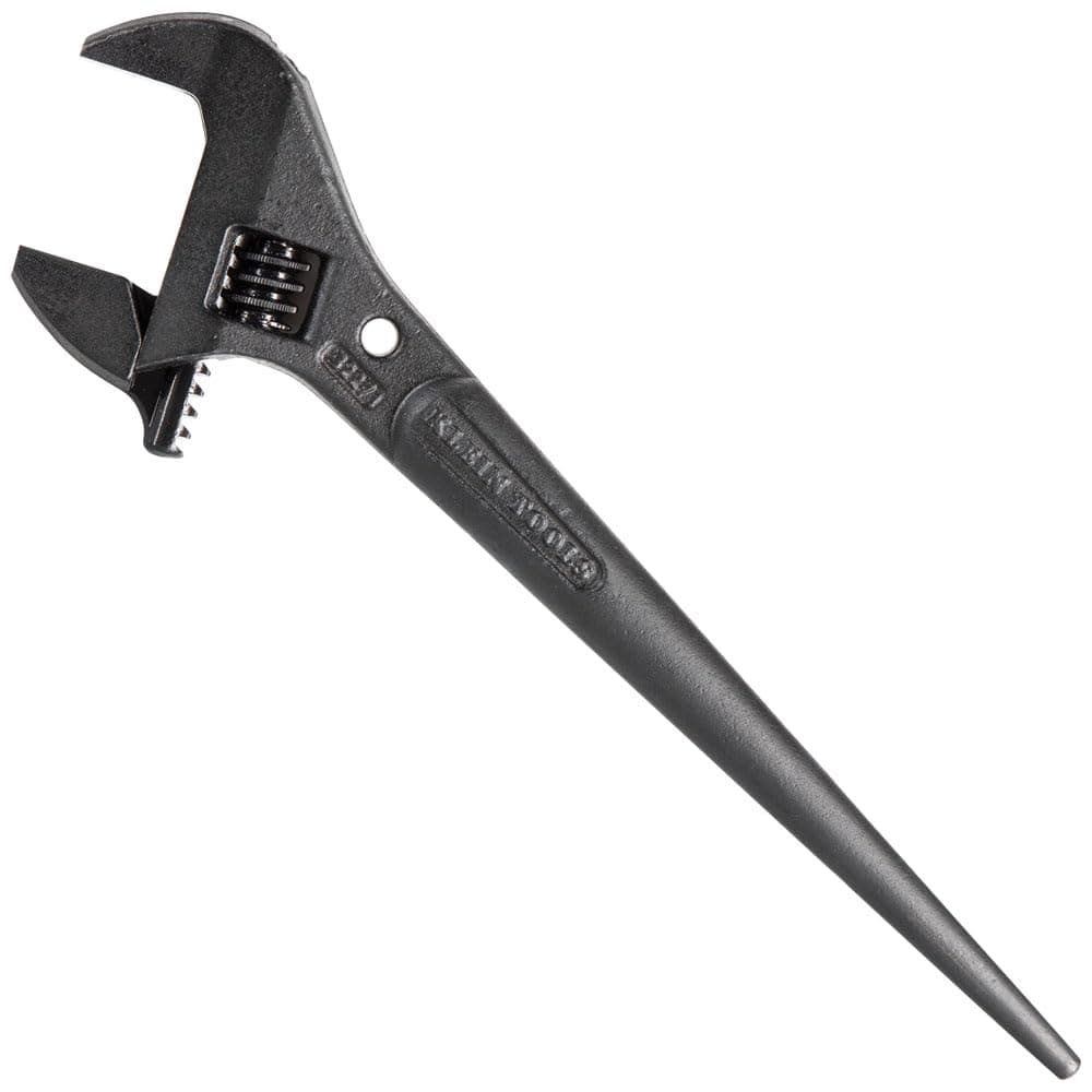 3227 Extra Wide Adjustable Wrench, Made in USA, Construction Spud Wrench for Up to 1-7/16-Inch Nuts and Bolts, 10-Inch, with Tether Hole