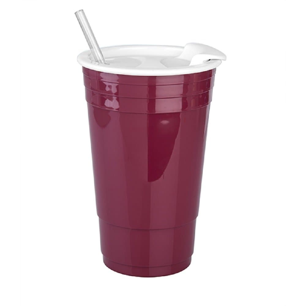 Game Day Gear Big Gulp 30 oz. Cup (Set of 2) Color: Maroon / White