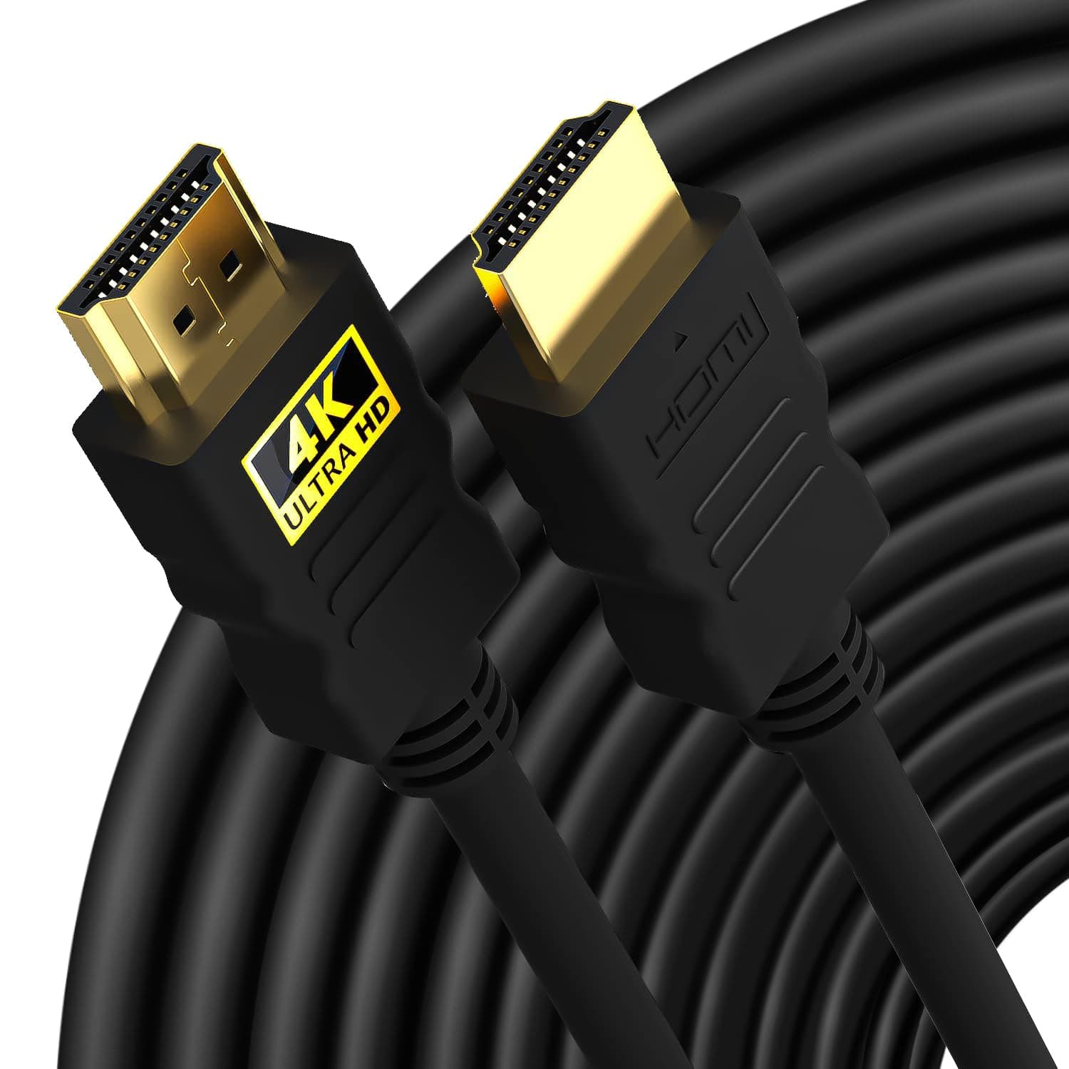 Sounce 15 Meter High-Speed HDMI Cable - Hdmi Arc Enabled | 64 Gbps | 4K 120Hz | 1080P 240Hz | Strong & Durable | Supports Up To 32 Audio Channels | Gold Plated | 15 Meter, Black (Pack of 1)