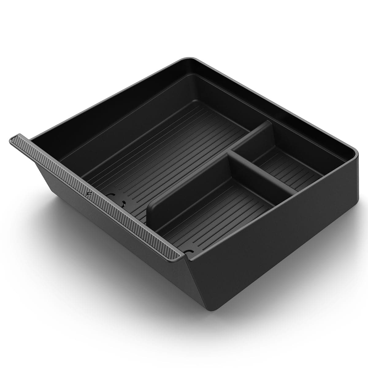 Non-Slide Center Console Organizer (Expanded Capacity) for Tesla Model Y Juniper (Only Premium & Performance 2025/26) and Model 3 Highland (Standard, Premium & Performance 2024/25/26)
