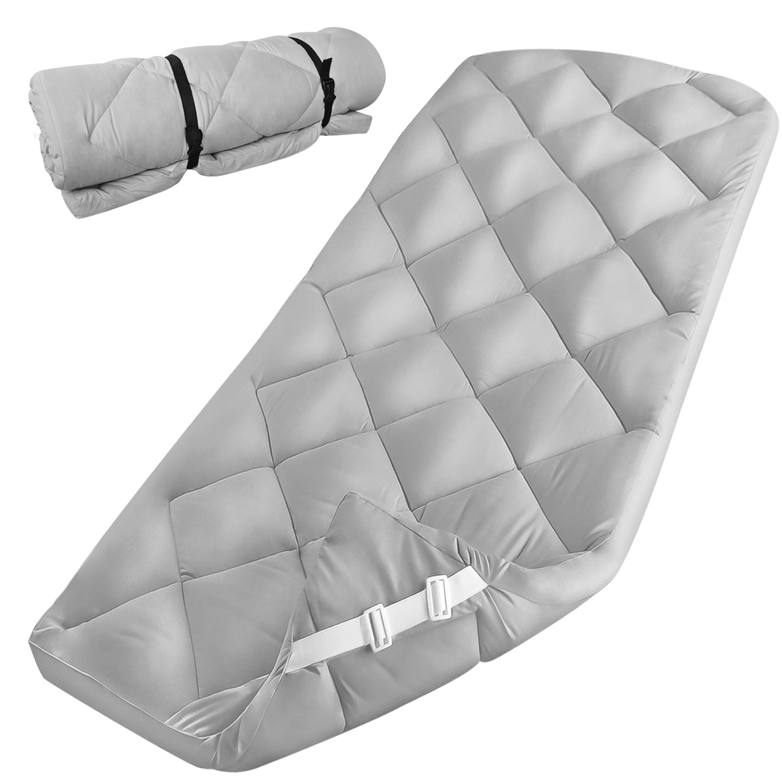 Cot Mattress Pad (Improved Thickness) Quilted Cot Pads for Camping, Sleeping Mattress Topper 30" X 75" for Camp/Rv Bunk/Narrow Twin Beds