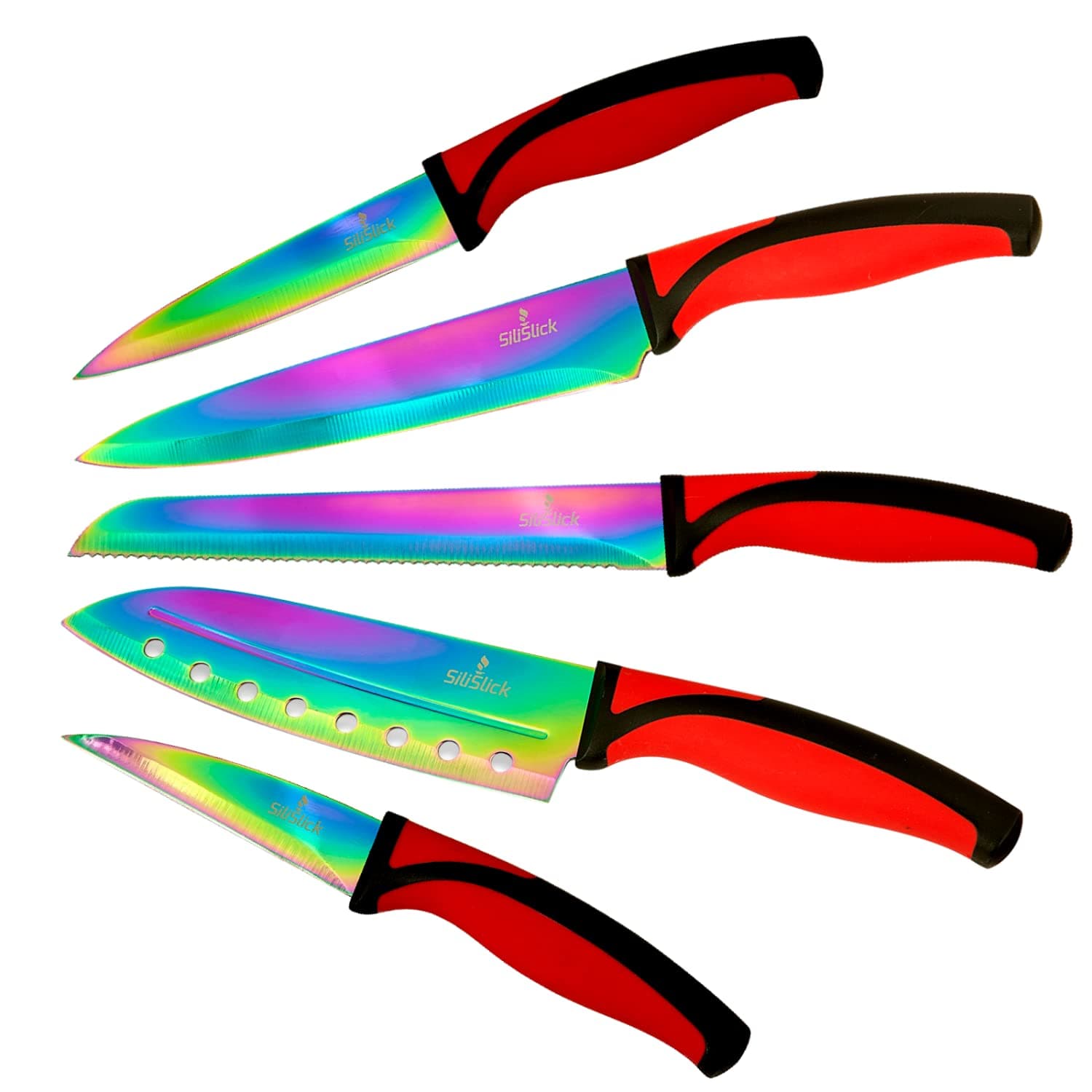 Kitchen Knife Set | 5 Elegant Knives Chef Quality Premium SS Blades