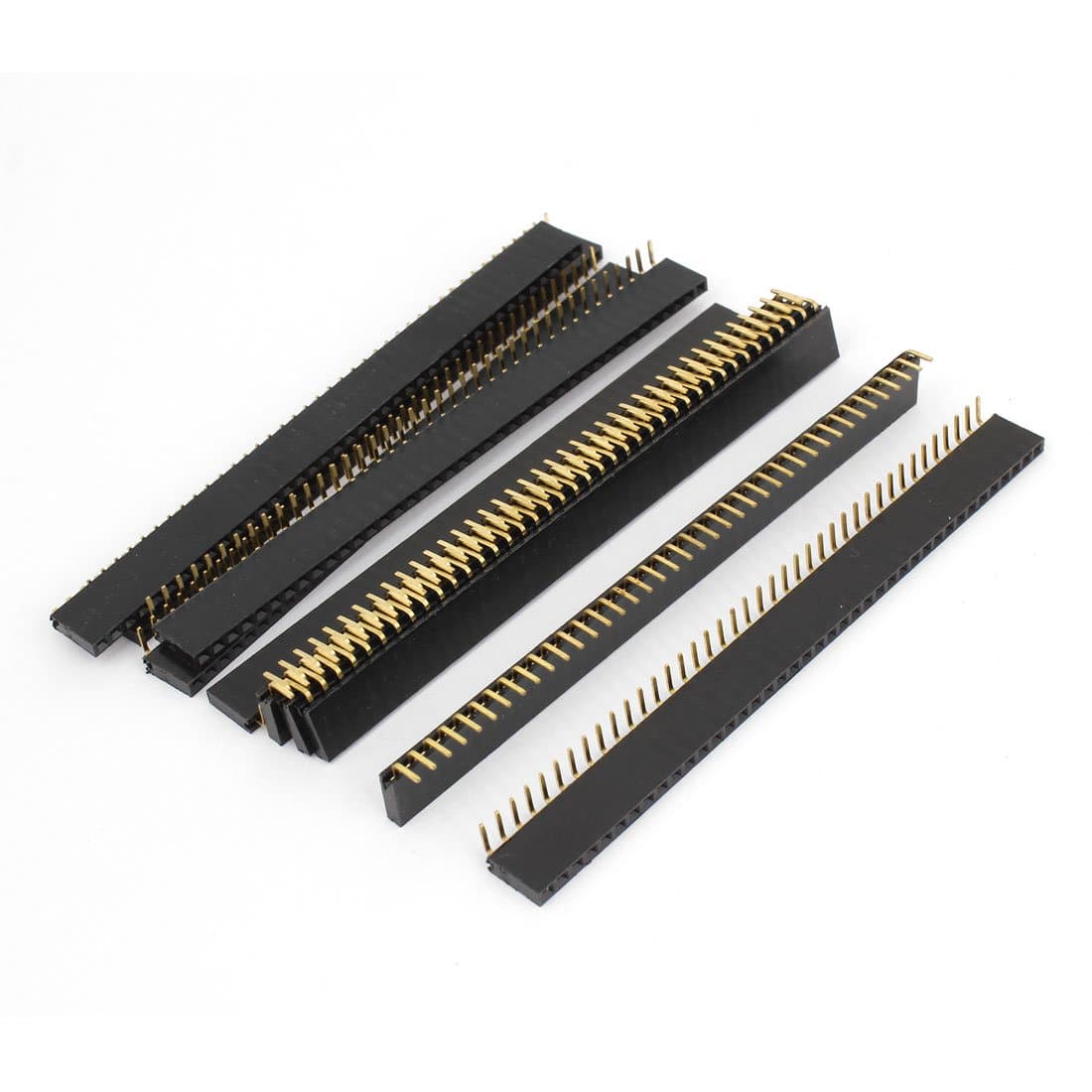 uxcell 10 x Right Angle Female PCB Header 40 Way 2.54mm Pitch Connector Black