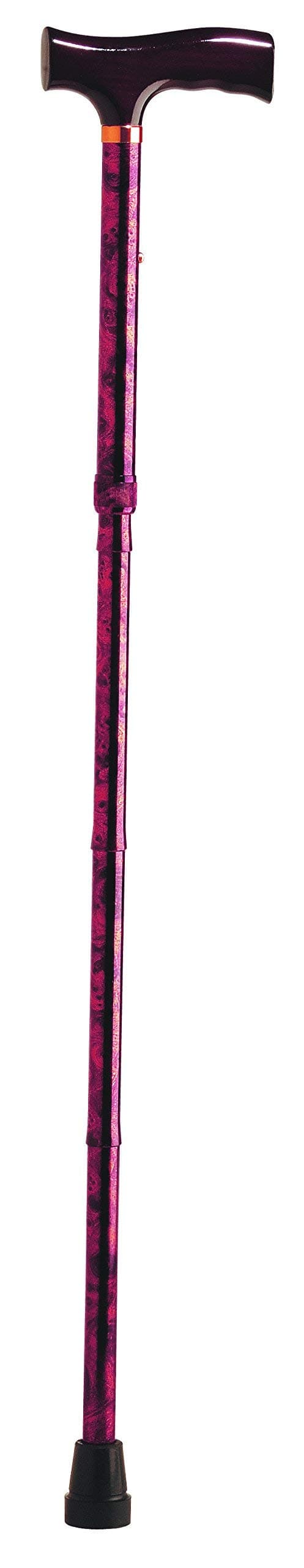 Health Brands Designer Folding Cane, Red