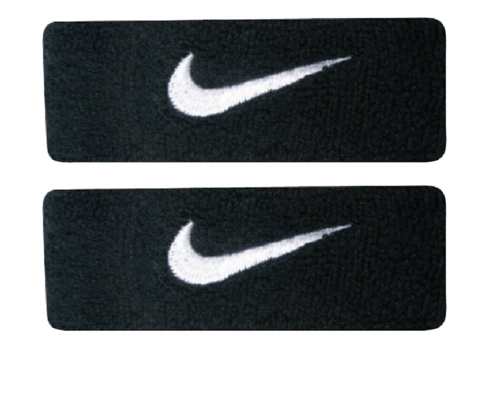 Swoosh Bicep Bands (Black/White, Osfm)