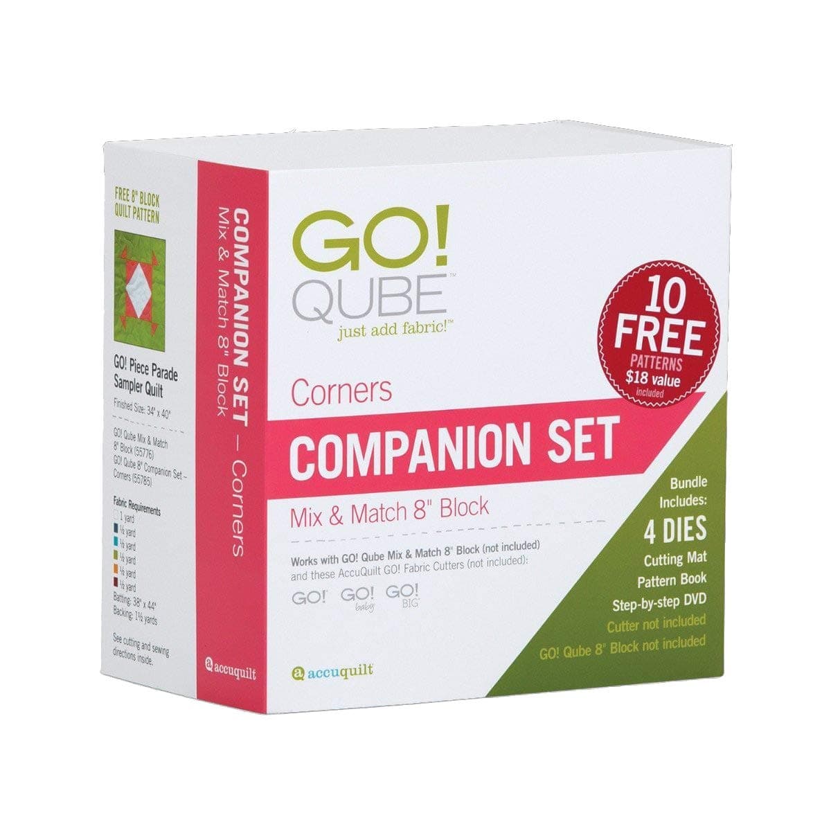 Accuquilt GO! Qube 8" Companion Set-Corners