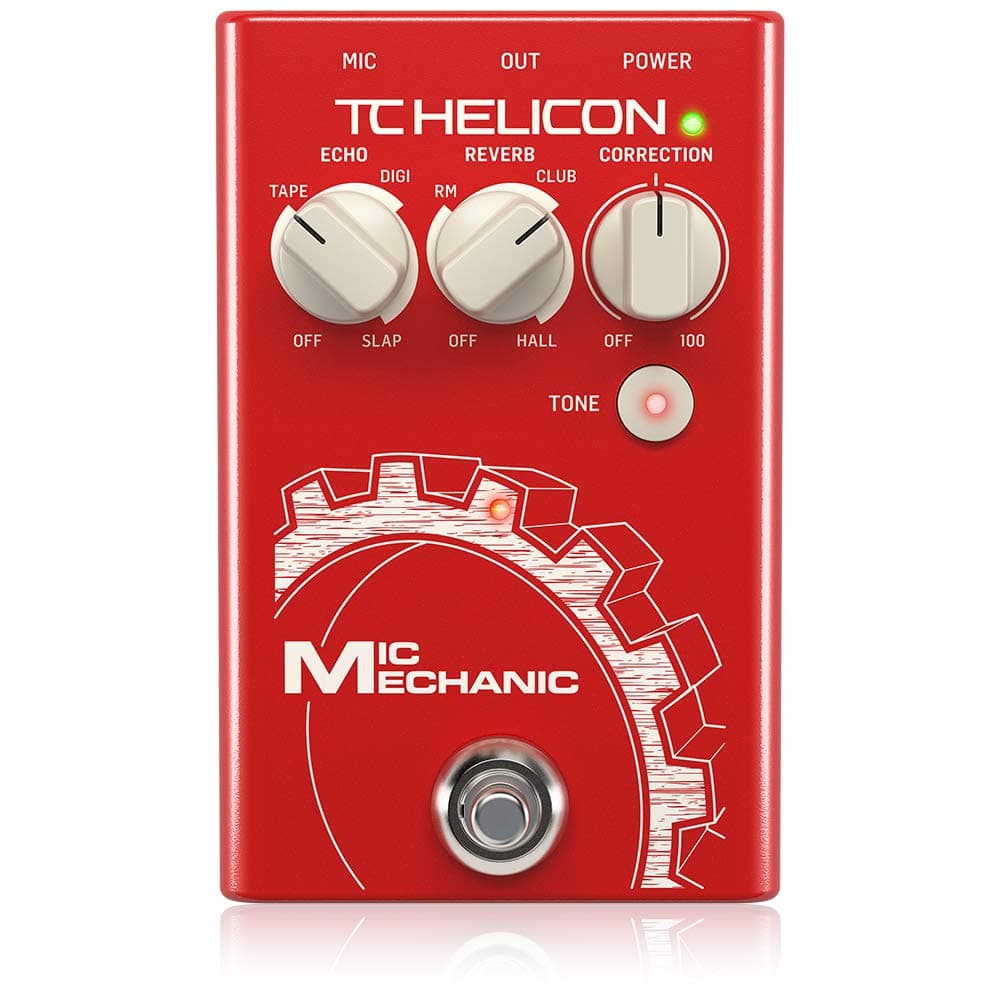 MIC MECHANIC 2 Ultra-Simple Battery-Powered Vocal Effects Stompbox with Reverb, Echo and Pitch Correction