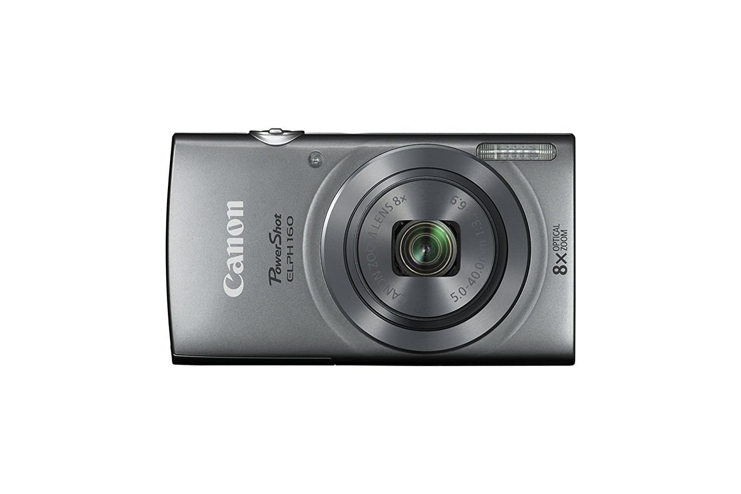 Canon PowerShot ELPH 160 20.0 MP Digital Camera with 8X Optical Zoom, 720P Video and 2.7 Inch LCD (Silver)(Certified Refurbished)