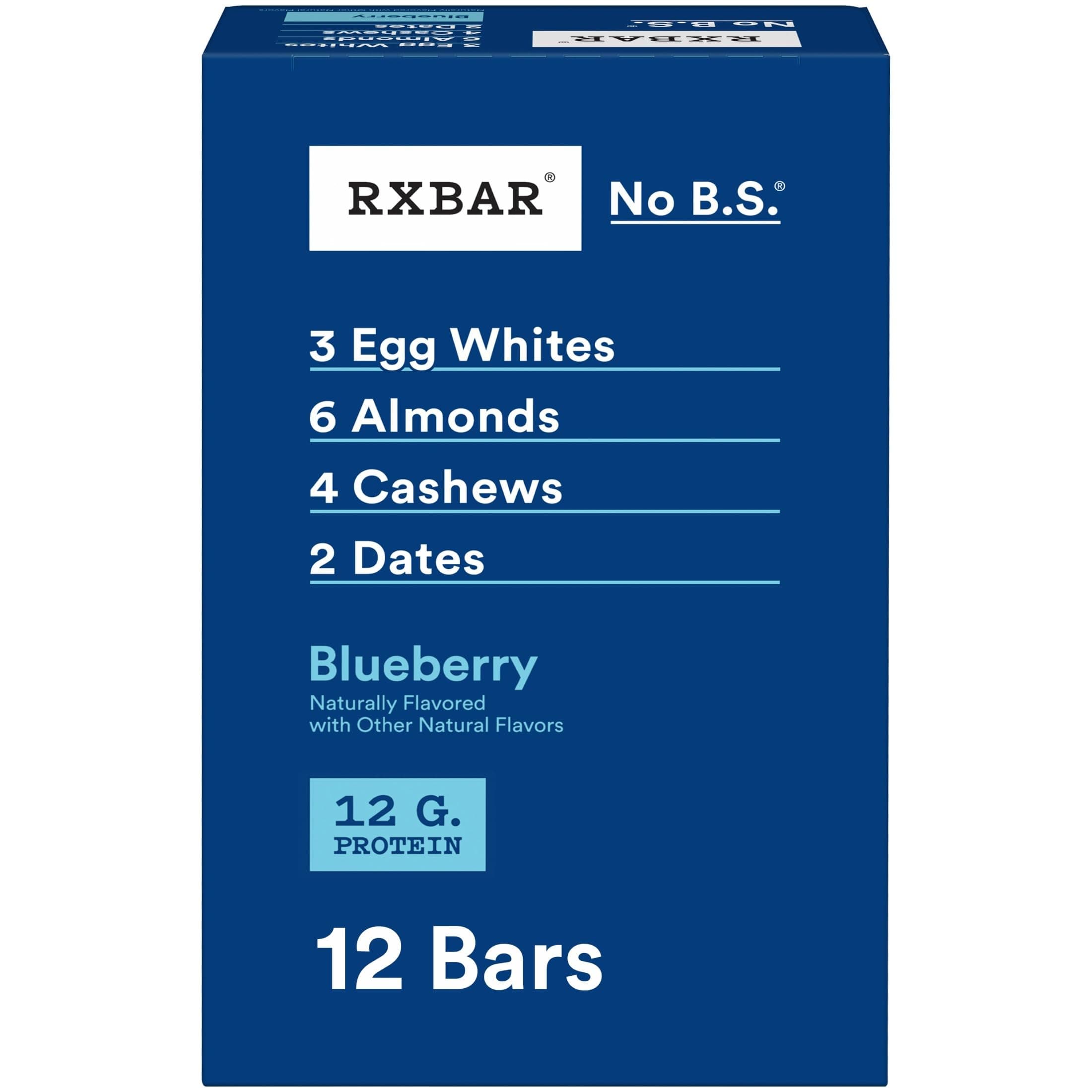 Rxbar - Protein Bar Blueberry 12 Bars
