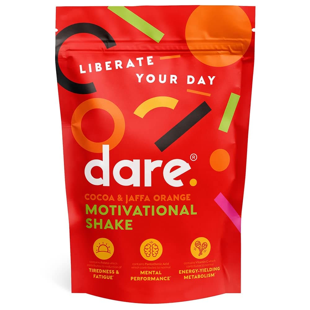 Dare Motivation Nutritionally Complete Meal Replacement Shake - Cocoa & Jaffa Orange - 20g Vegan Protein and all 26 Essential Vitamins & Minerals per Serving - 750g (15 Servings)