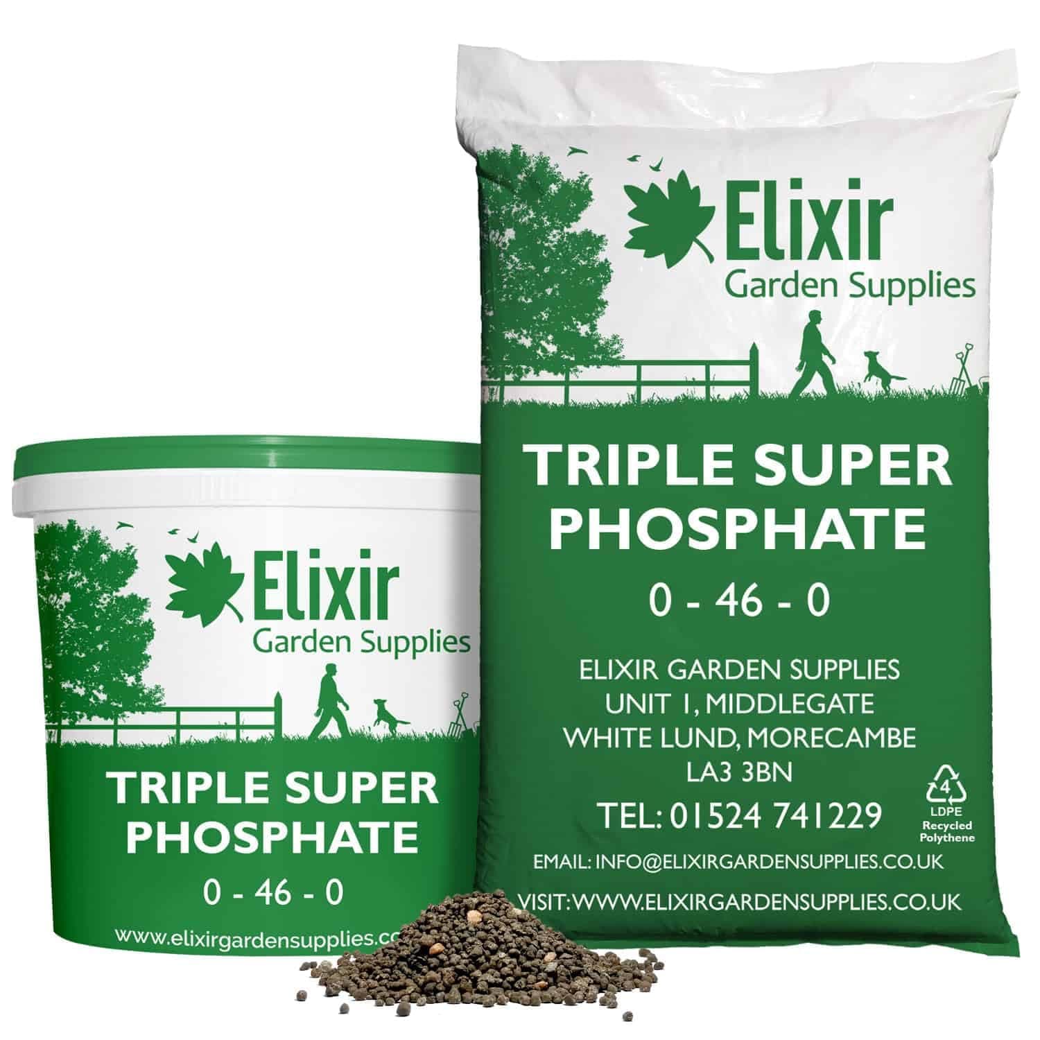 Elixir Gardens Triple Super phosphate Fertiliser | Fruit & Vegetable Ripener | 5kg Bag