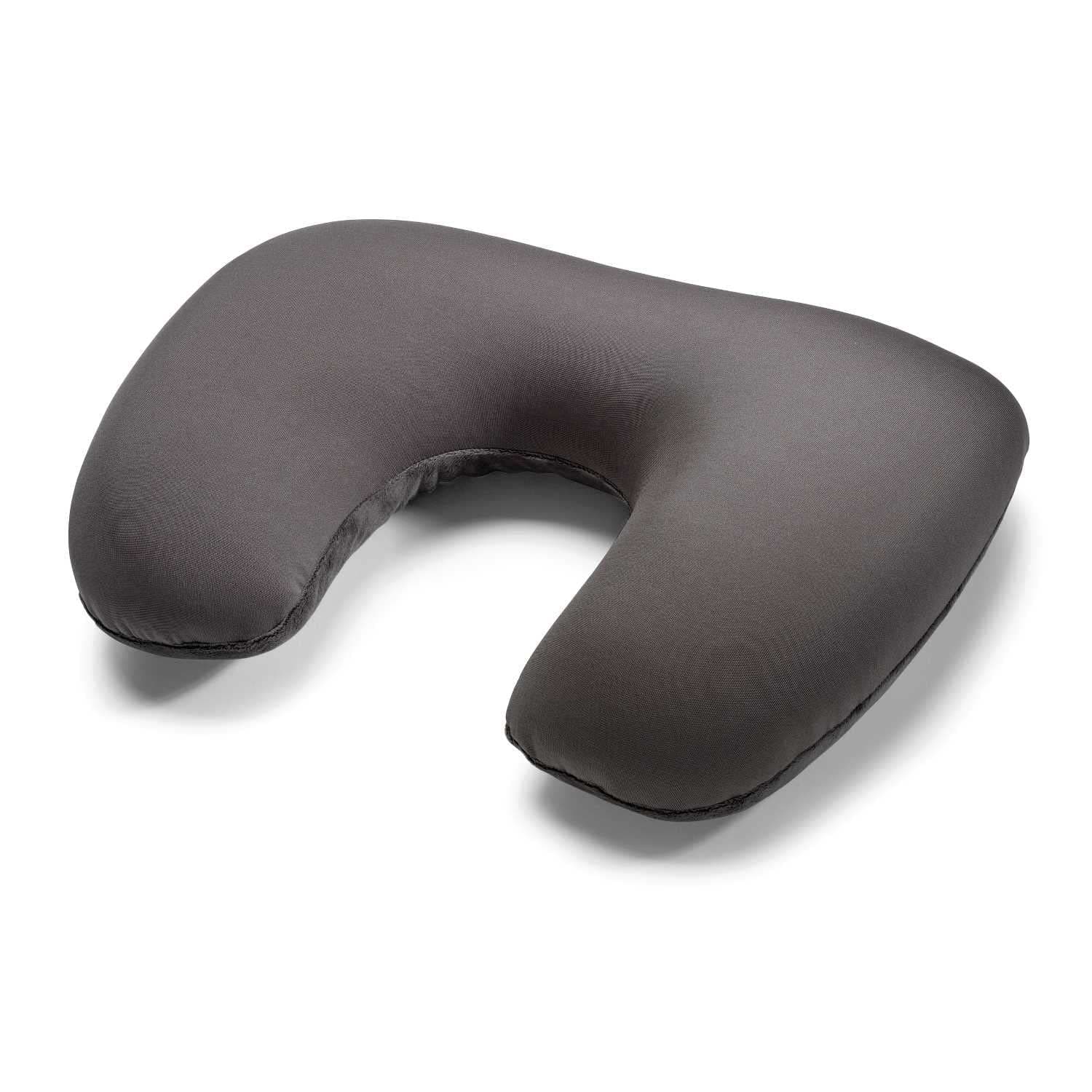 2-in-1 Magic Travel Pillow, Charcoal, One Size