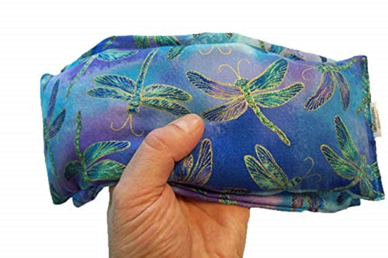 (Take Two Pillows) One Flax Seed Eye Pillow with Lavender Buds and Matching Slip Cover. (10 x 4 x 1 inches). Don’t take Pills! Take Pillows!