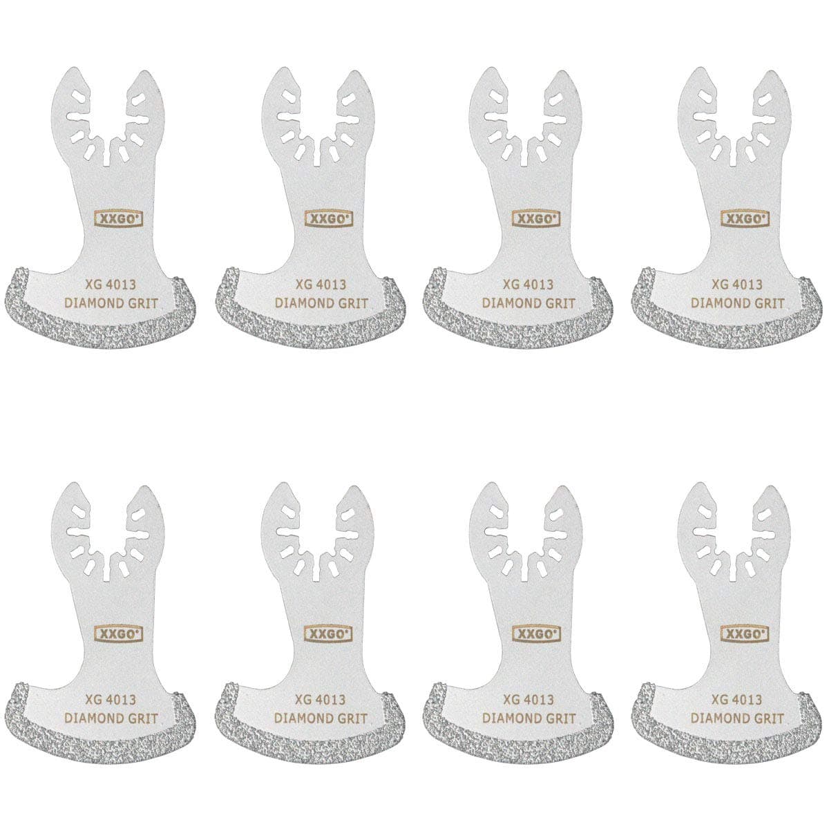8 Pcs Oscillating Multi Tool Diamond Segment Swing Grit Grout Blades XG8001S