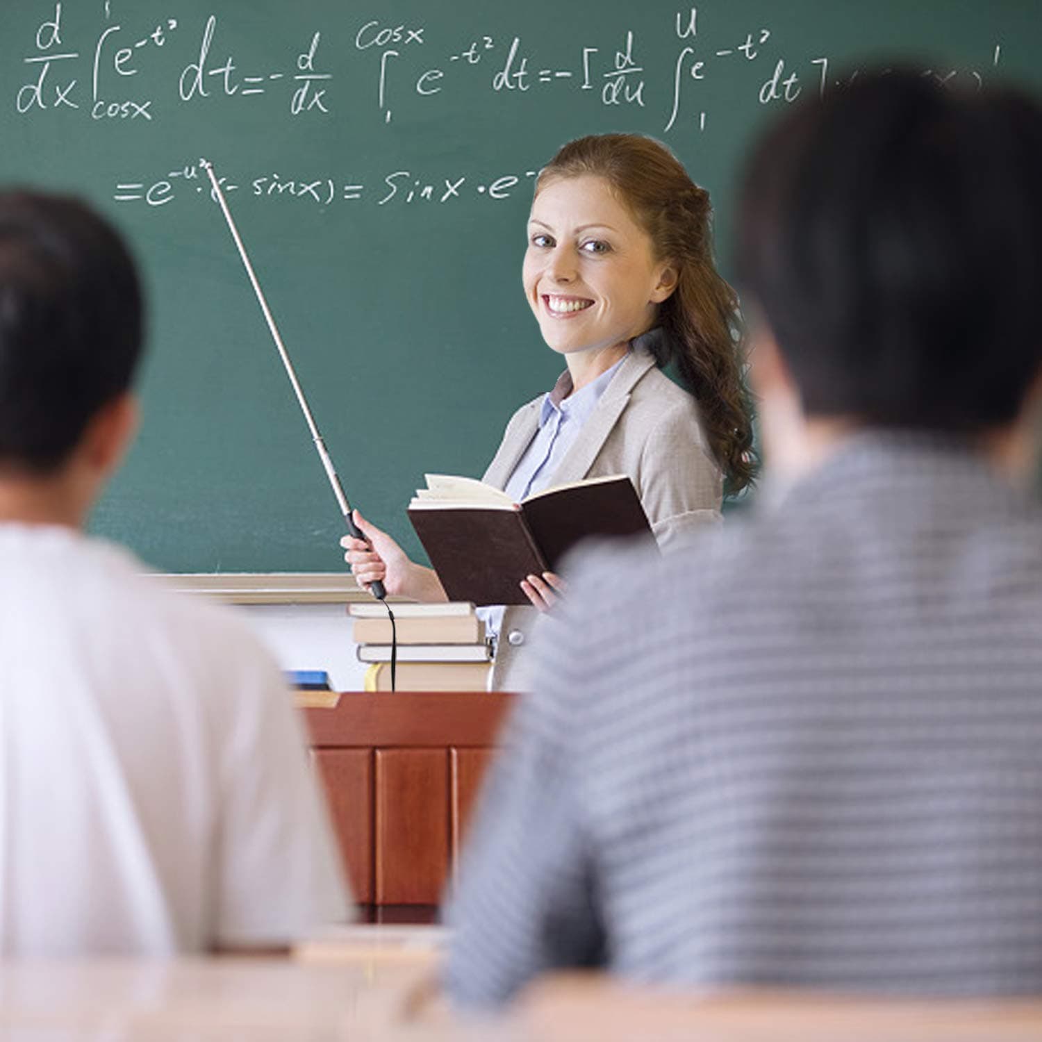 2 Pieces Pointer Stick 1m Extendable Pointing Stick for Teachers Retractable Telescope Pointer with Lanyard for Coach Class Classroom Whiteboard Post Pointer Black Red