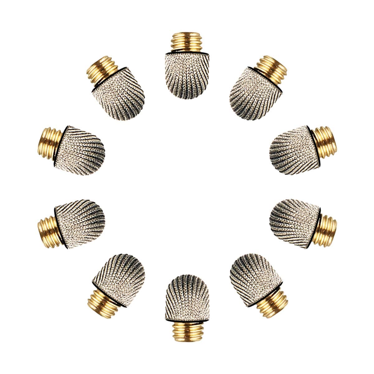 ELZO Replacement Fiber Tips, Pack of 10 Stylus Replaceable Mesh Tips with Nanofiber/Microfiber Premium Metal Slim Capacitive Pens