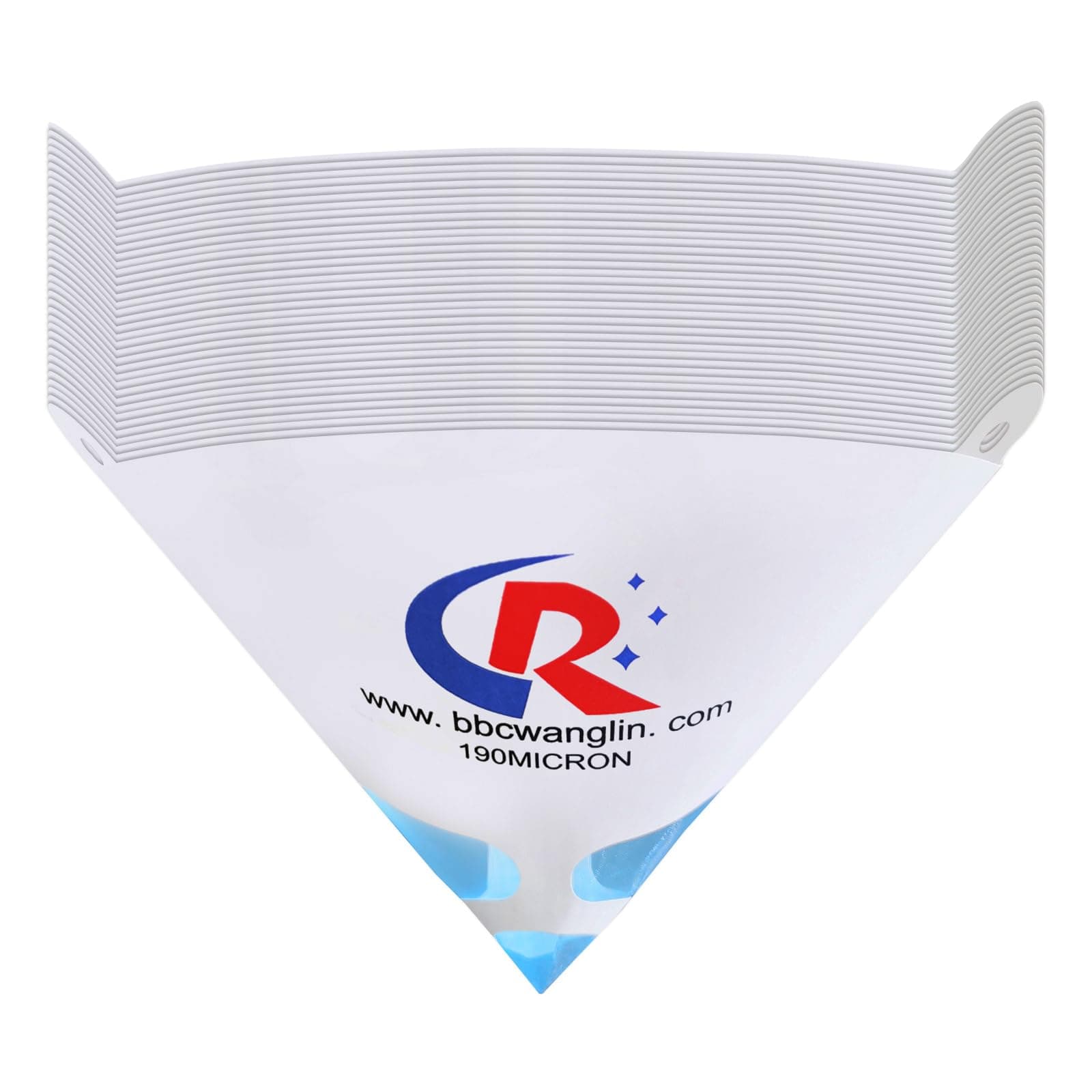 50 Pack of Paint Strainers, Paint Filter Strainer Paper Cone - 190 Micron Ultra-Flow Blue Fine Mesh for Automotive Paint Spray Guns, Resin